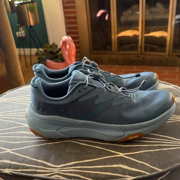 Hoka Slate Blue Sneakers w/ Bungee Laces - 9.5 - Picture 2 of 6